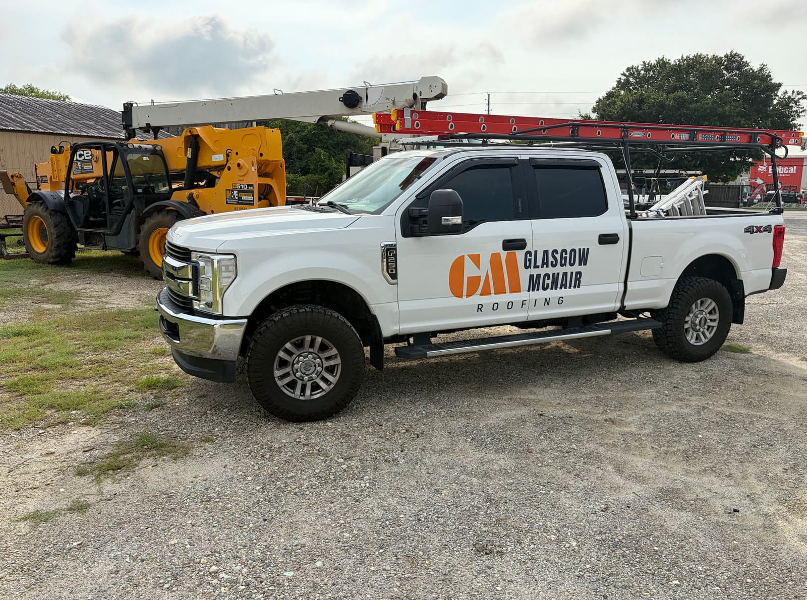 GM Roofing company truck and equipment